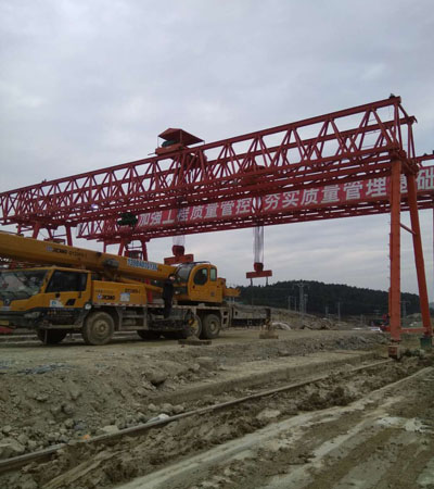 MG120/10吨龙门吊发往山西吕梁中铁七局项目